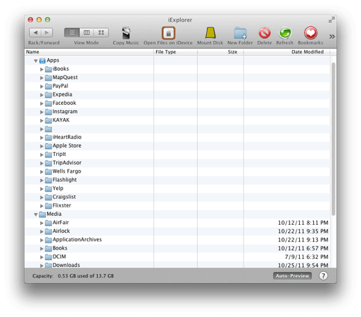 iexplorer for mac 10.7.5