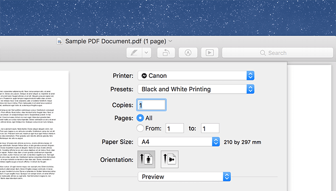 word for mac, hide preview text when printing