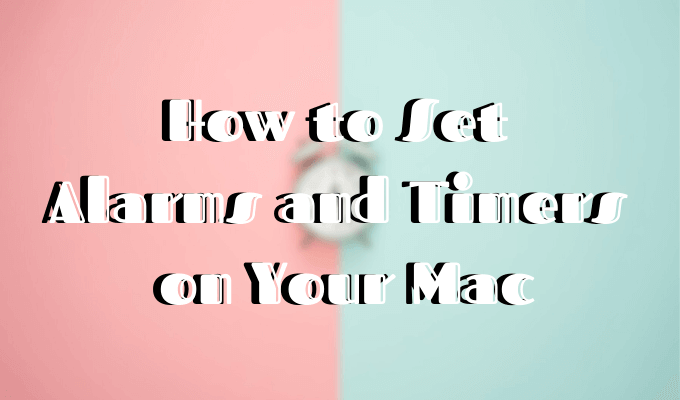 how to set an alarm clock on a mac book