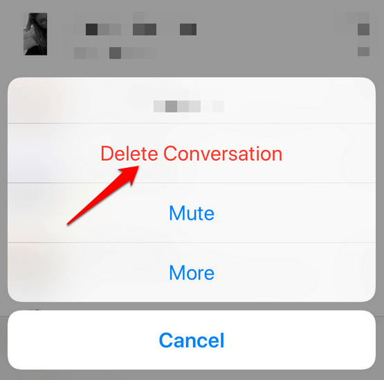 delete button iphone