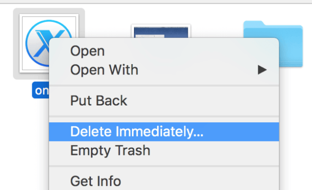 empty trash mac terminal