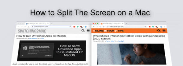 exit mac split screen