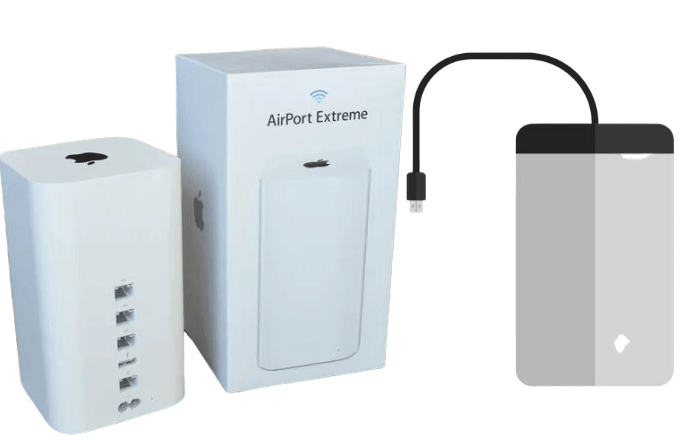 best external hard drive for mac to plug to airport extreme