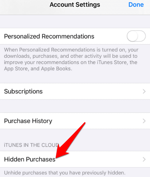 how to remove apps from purchased