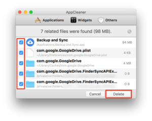 download backup and sync mac