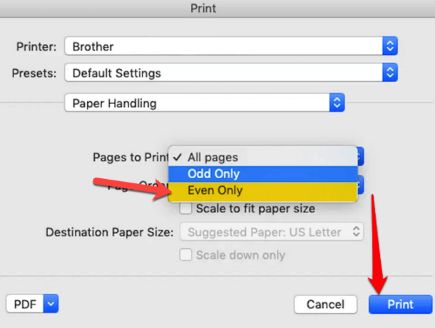 printing double sided on mac