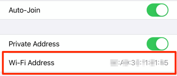 how to find my iphone mac address
