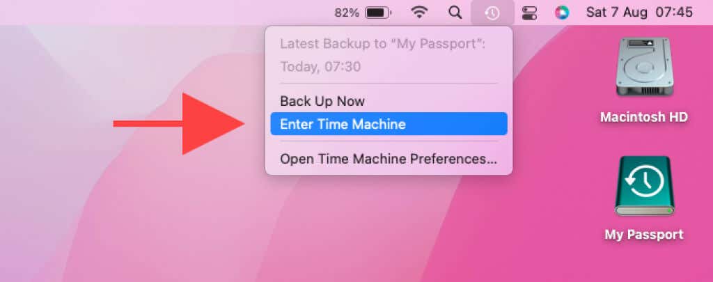 mac time machine restore progress bar