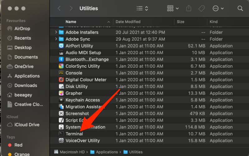 How To Open A File Or Folder In Terminal On Mac