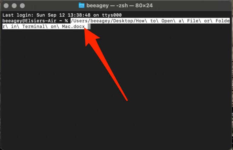 open terminal in a folder mac
