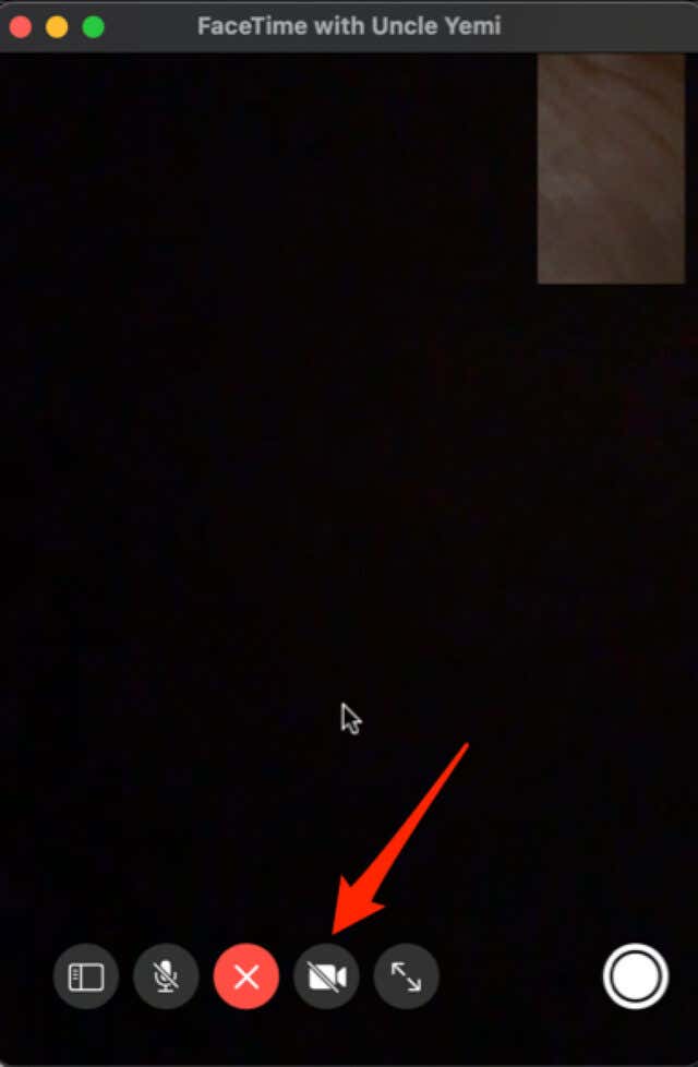 mac camera not working on facetime