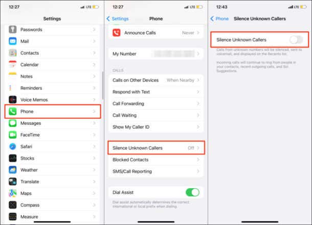 See Blocked Messages on iPhone by Silencing Instead of Blocking iPhone