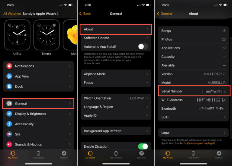 How to Find the Serial Number and IMEI on Your Apple Watch