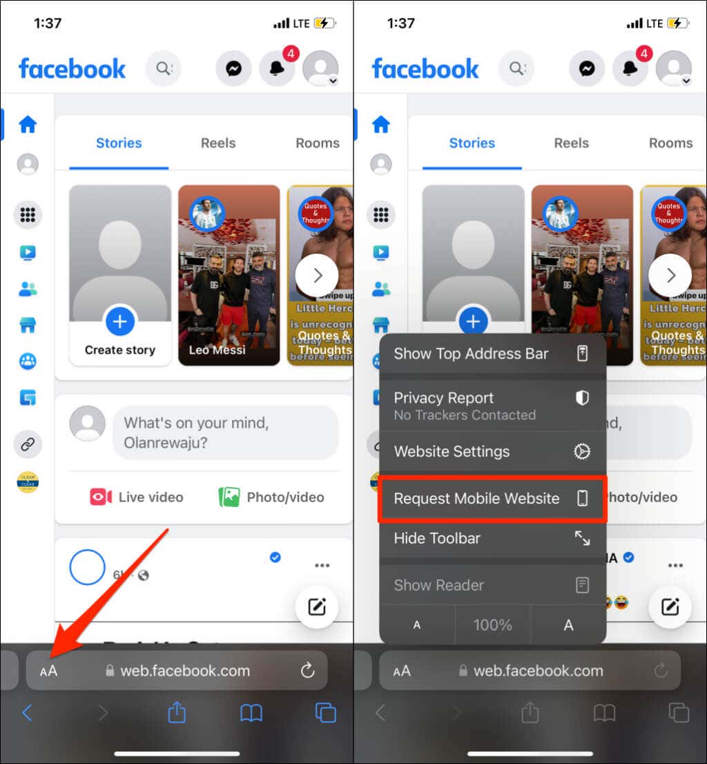 How to Open Facebook Desktop Version Website on Android & iPhone [Full PC  view Website on any Mobile] – TechApple