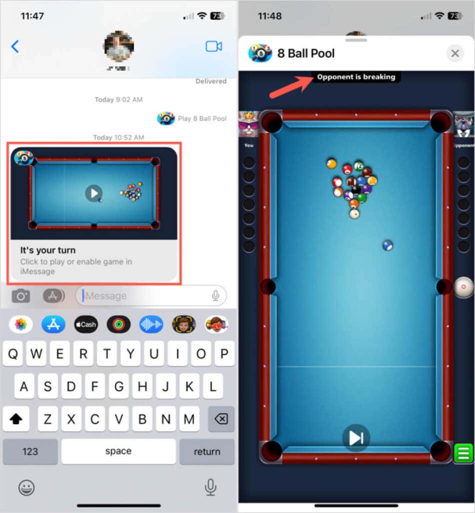 how to play 8 ball on imessage