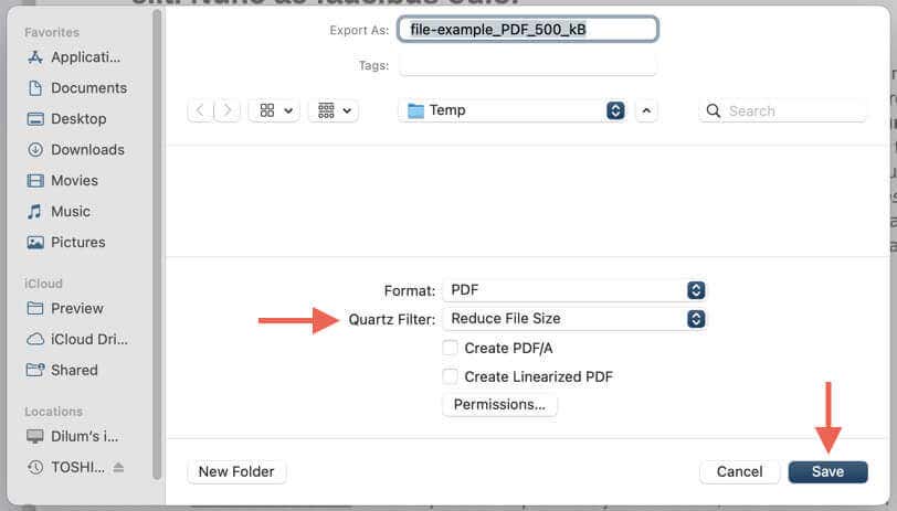 How to Reduce PDF File Size on Mac image 4